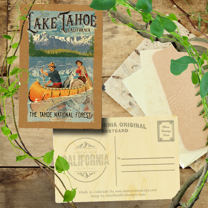 Lake Tahoe Vintage Canoe