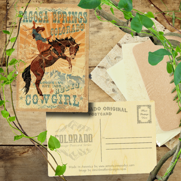 Pagosa Springs Bucking Bronc Rodeo Cowgirl