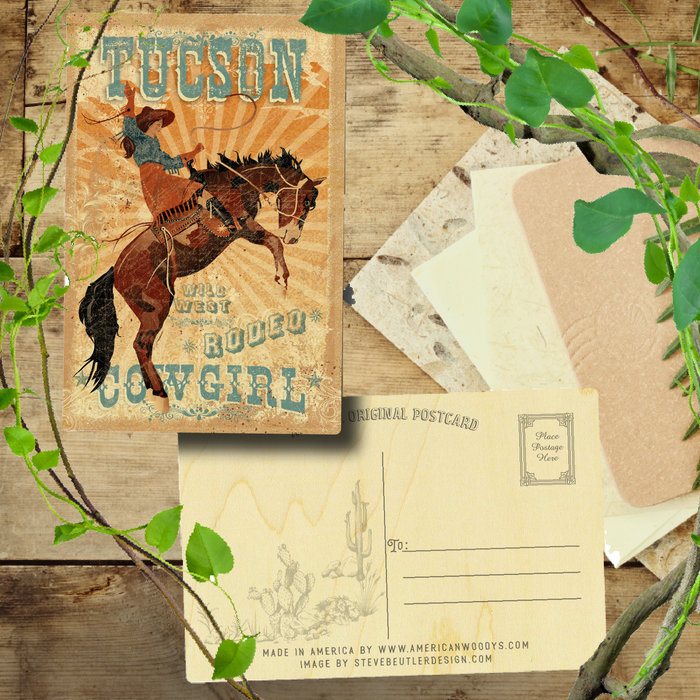 Tucson Bucking Bronc Rodeo Cowgirl