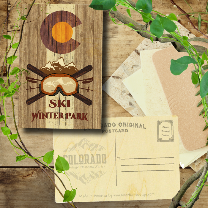 Winter Park Brown Ski Flag