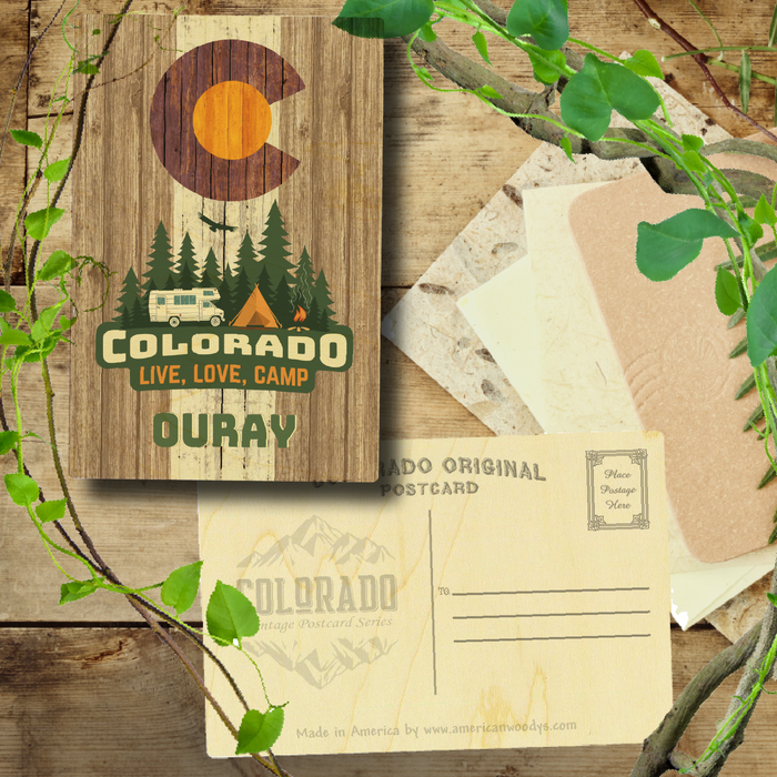 Ouray Brown Camping Flag