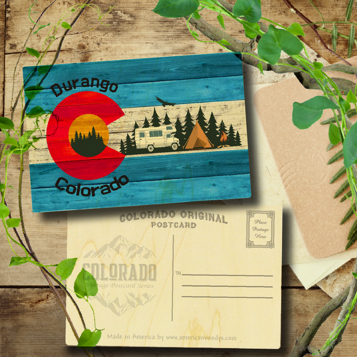 Durango Blue Camping Flag