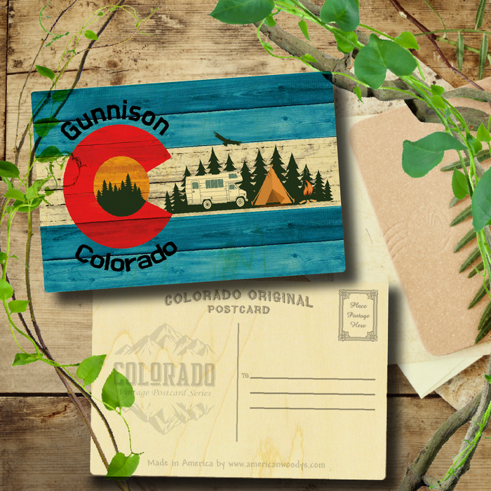 Gunnison Blue Camping Flag