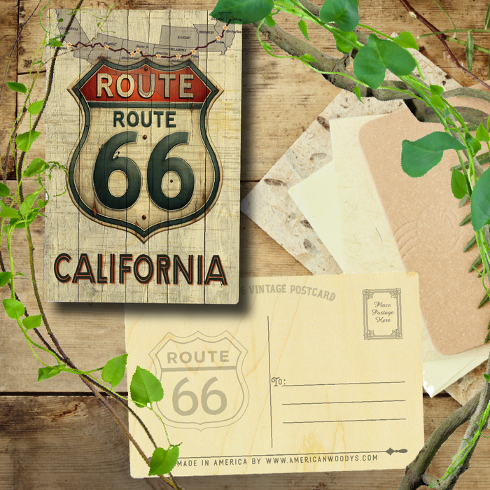 Route 66 CA Sign Map