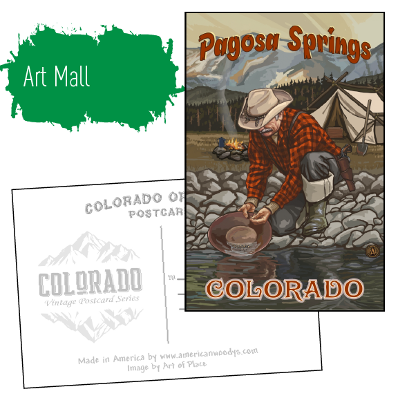 Pagosa Springs Miner Postcard