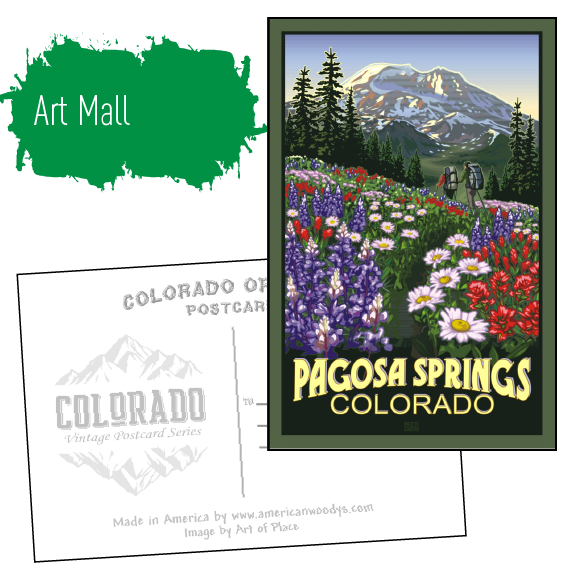 Pagosa Springs Two Sisters Postcard