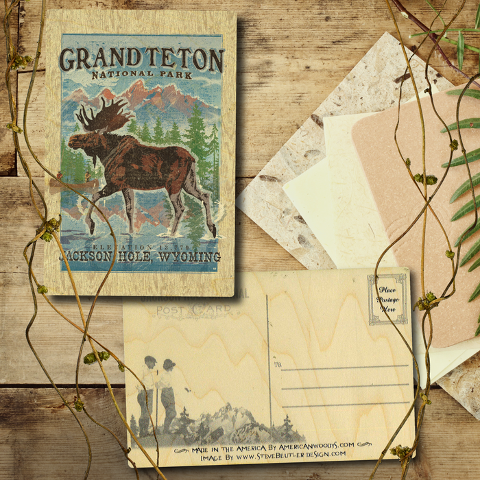 Grand Teton Moose Postcard