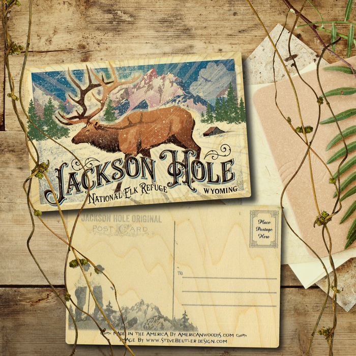 Jackson Hole Elk Refuge Postcard