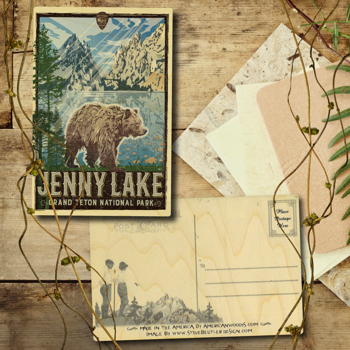 Jenny Lake Bear Postcard