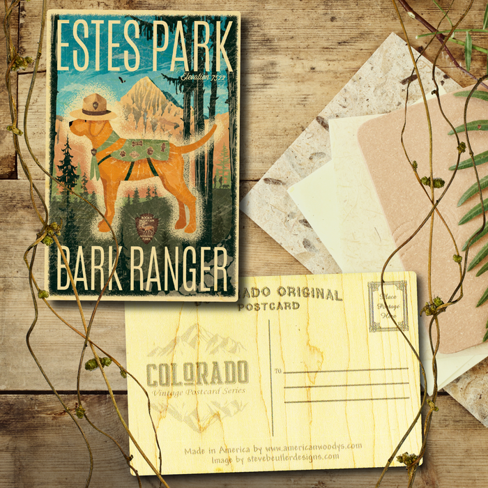 Estes Park Bark Ranger Postcard