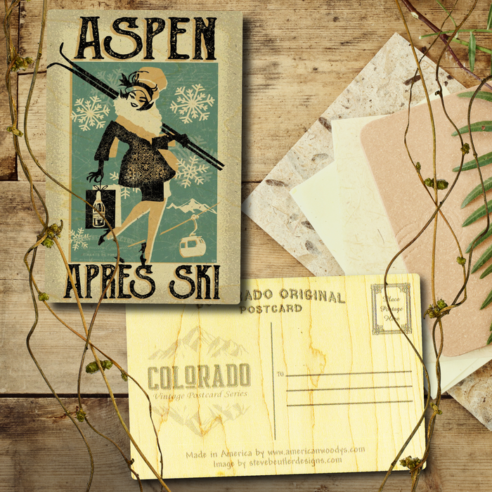 Aspen Apres Ski Postcard