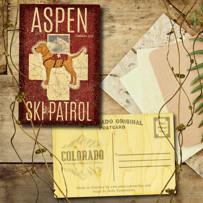 Aspen Ski Patrol Postcard