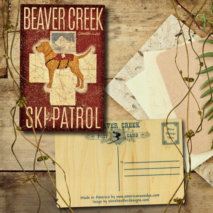 Beaver Creek Ski Patrol Postcard