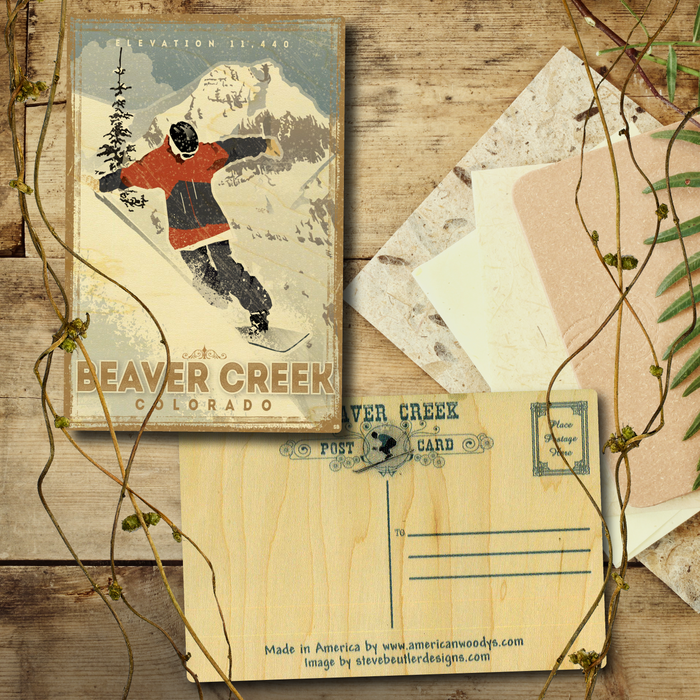 Beaver Creek Snowboarder Postcard