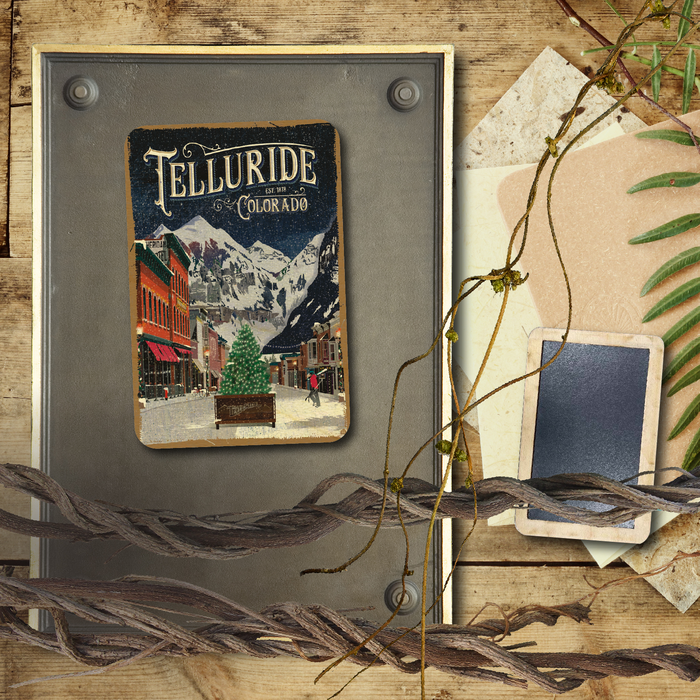 Telluride Town Winter Magnet