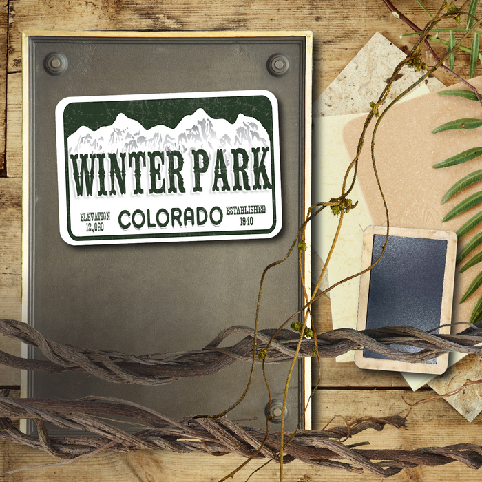 Winter Park License Plate Magnet