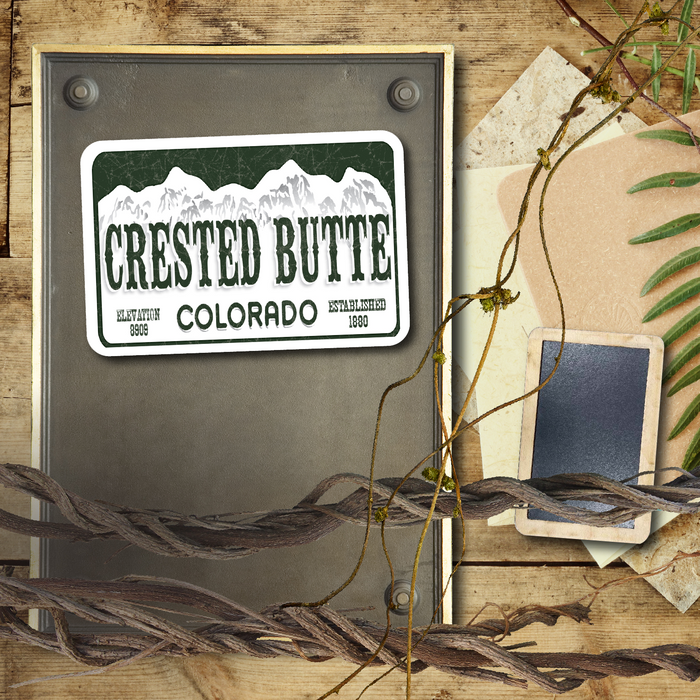 Crested Butte License Plate Magnet