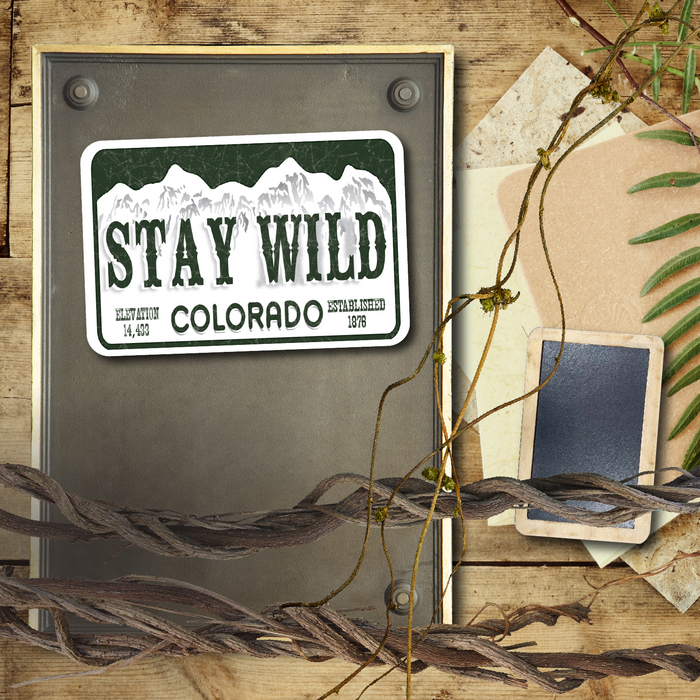 Stay Wild License Plate Magnet