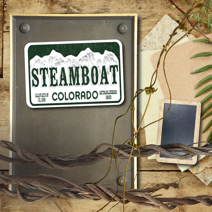 Steamboat License Plate Magnet