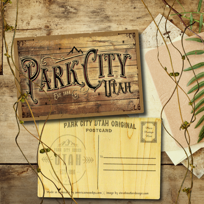 Park City Town Sign Postcard