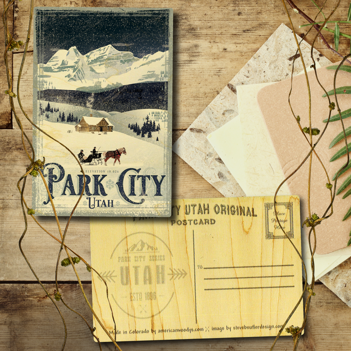 Park City Sleigh Ride Postcard