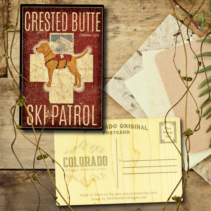 Crested Butte Ski Patrol Postcard