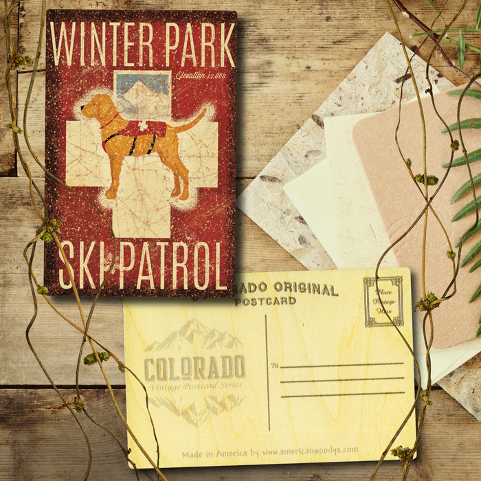 Winter Park Ski Patrol Postcard