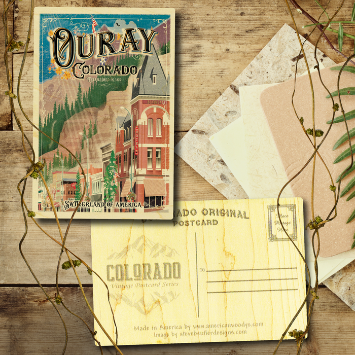 Ouray Town Postcard