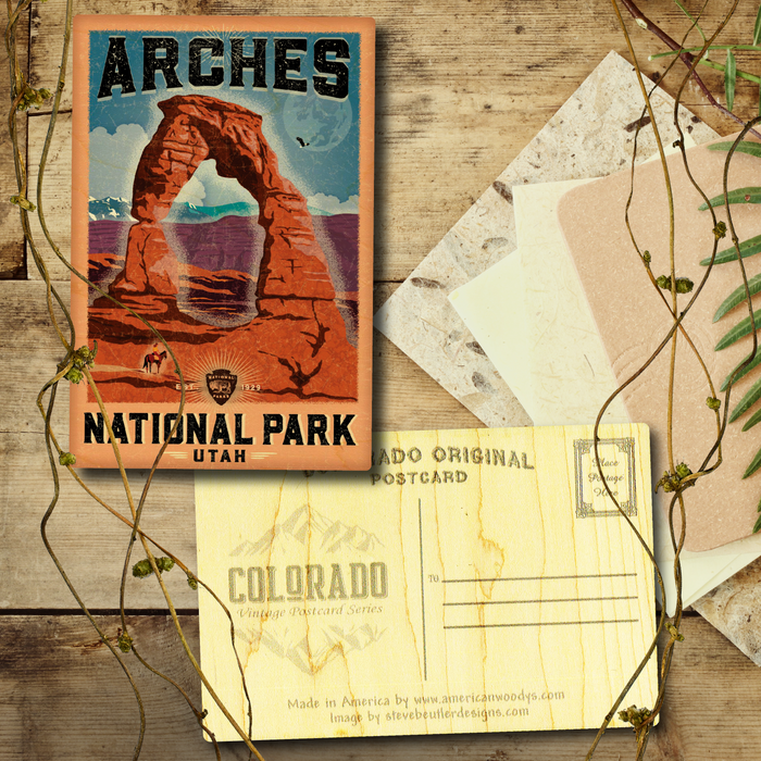 Arches Horseback Postcard