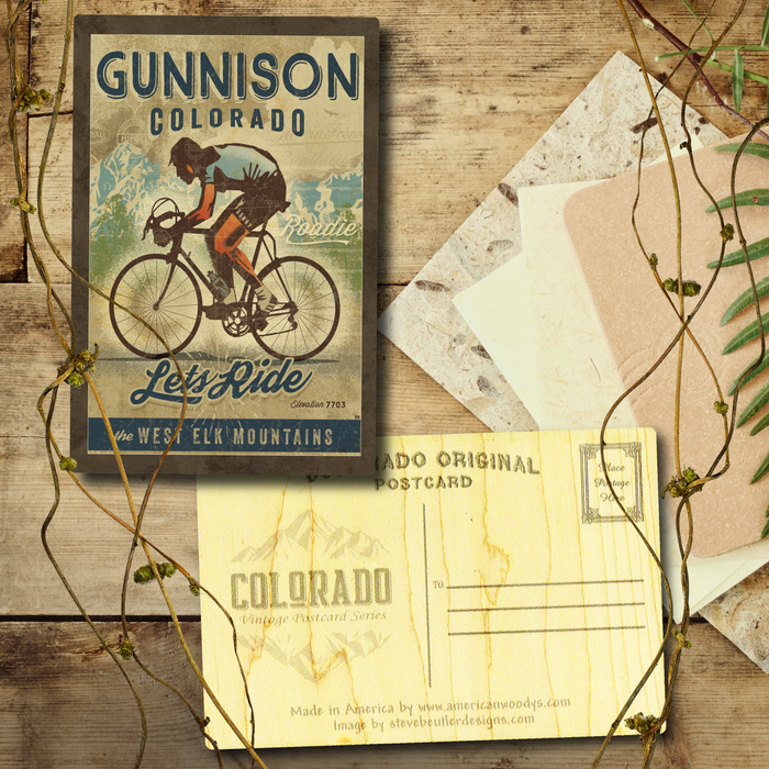 Gunnison Lets Ride Postcard