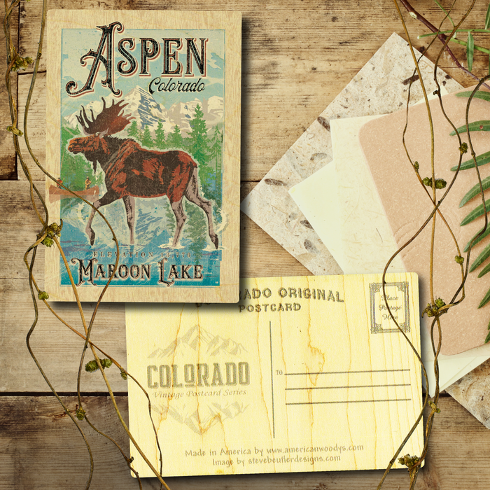 Aspen River Moose Postcard