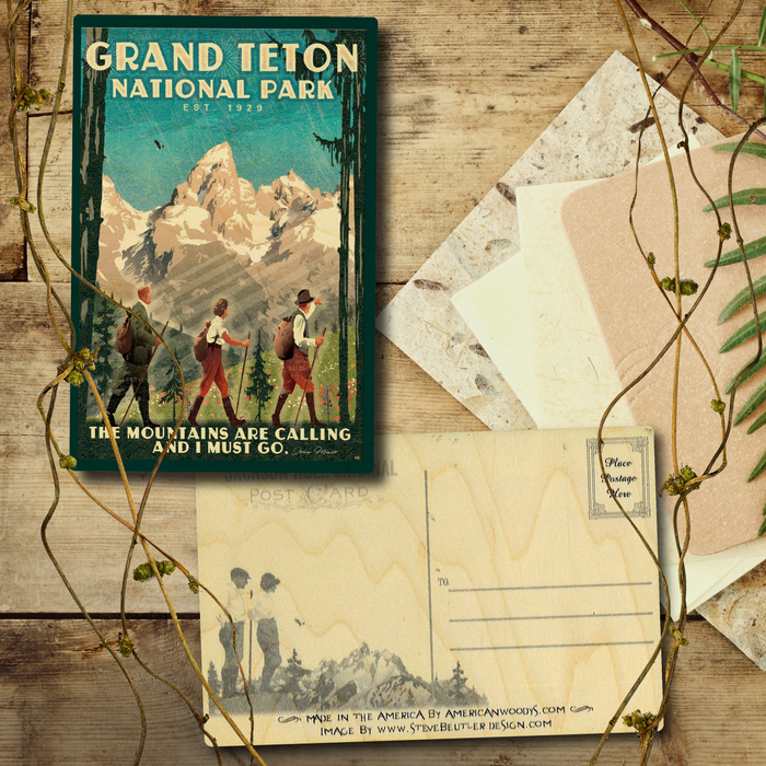 Grand Teton Hike Postcard