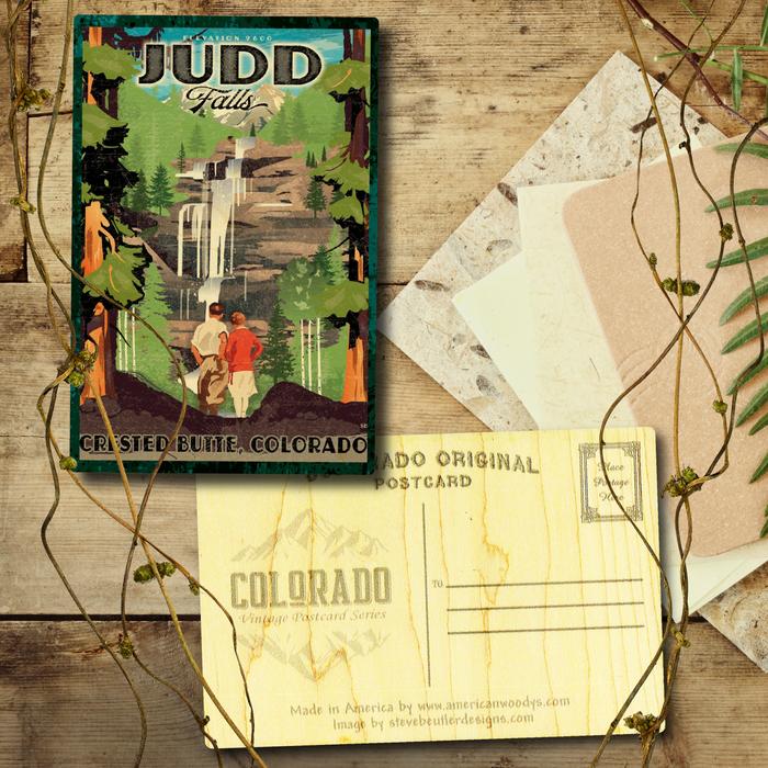 Judd Falls Crested Butte Postcard