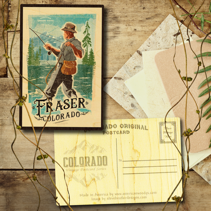 Frasier Fly Fisher Postcard