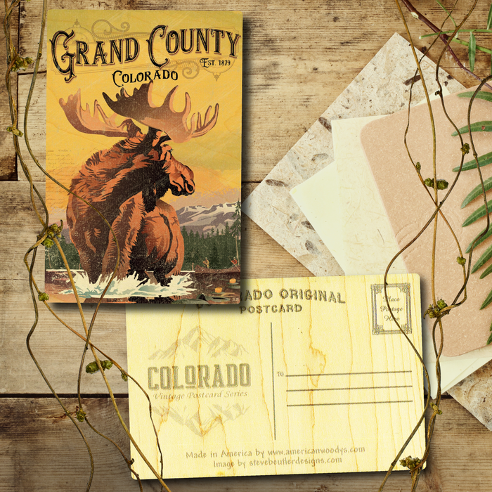 Grand County Moose Postcard