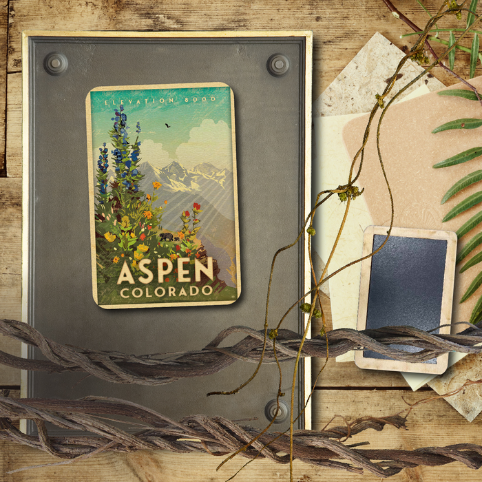 Aspen Wildflowers Magnet