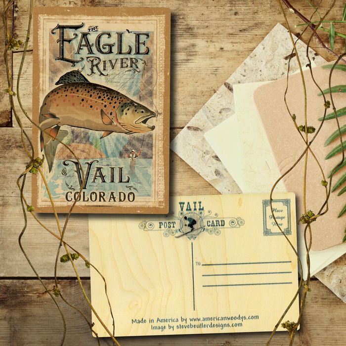 Brown Trout Eagle River Vail Postcard