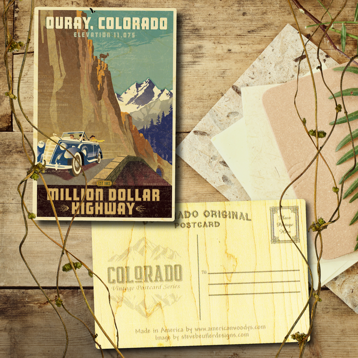 Million Dollar Highway Ouray Postcard