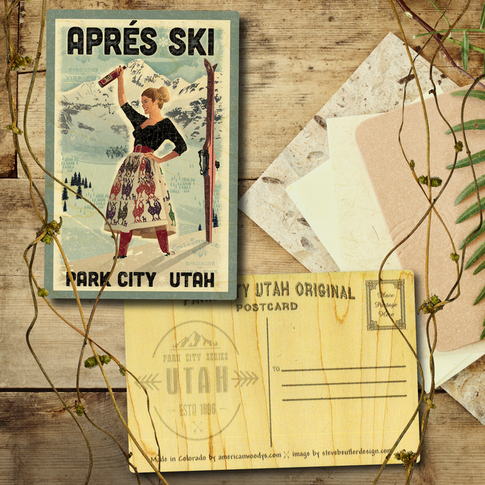 Apres Ski Time Park City Postcard