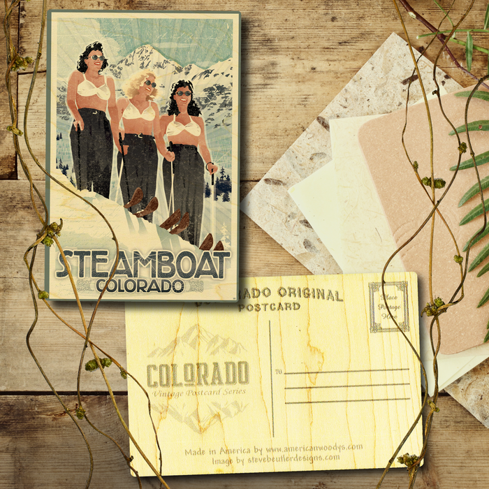 Steamboat Ski Bras Postcard