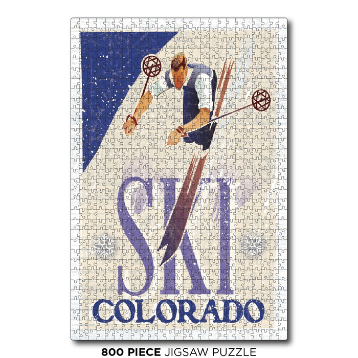 Colorado Drop in Skier