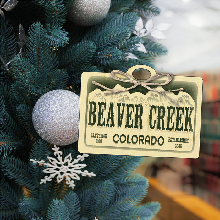 Beaver Creek License Plate