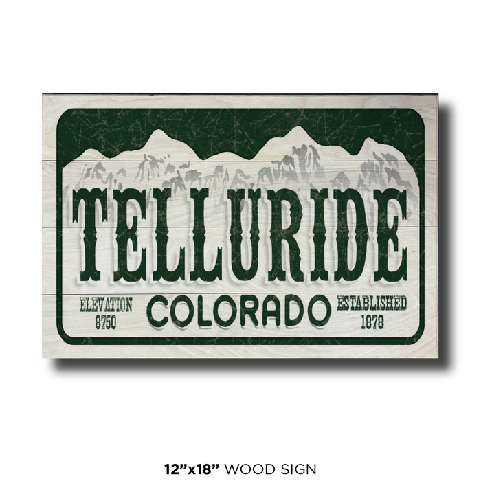 Telluride License Plate
