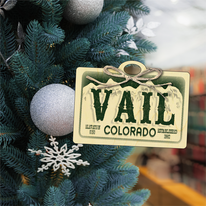 Vail License Plate
