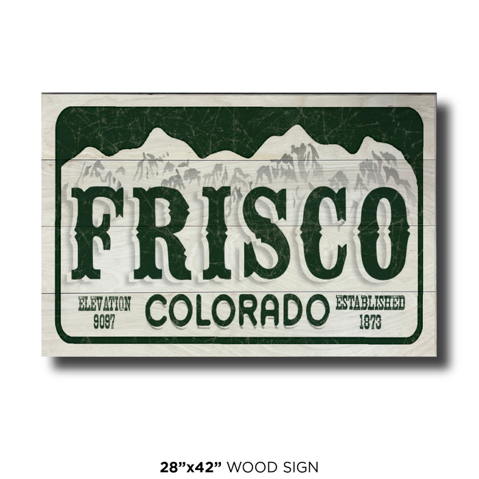 Frisco License Plate