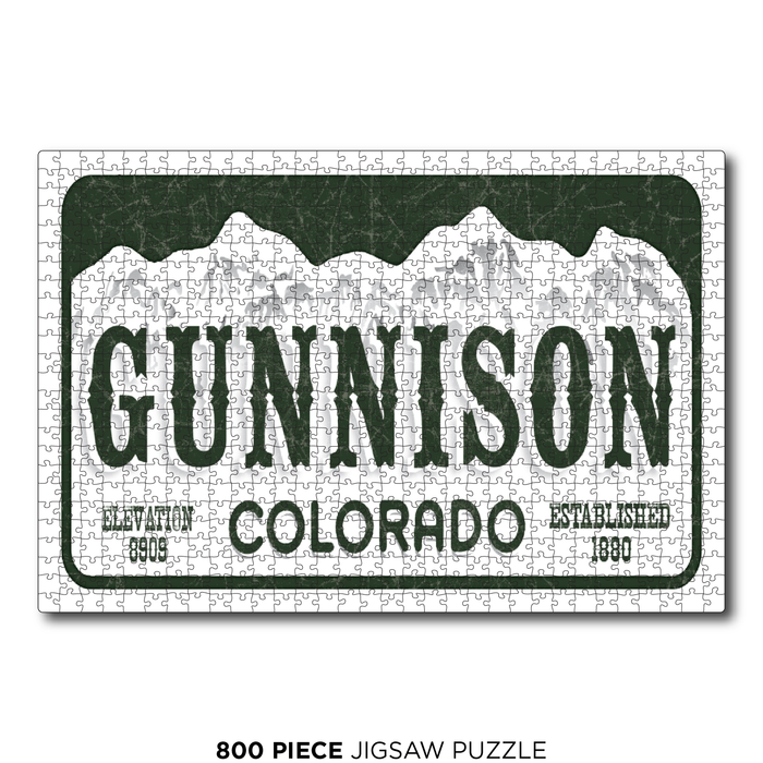 Gunnison License Plate