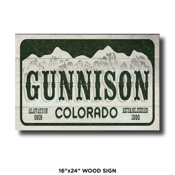 Gunnison License Plate