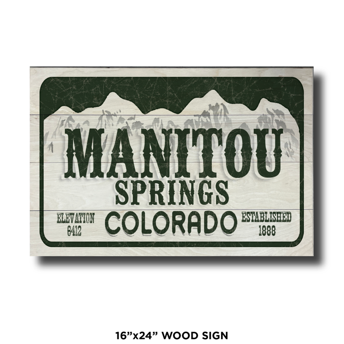 Manitou Springs License Plate