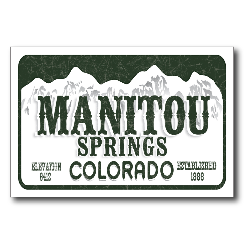 Manitou Springs License Plate — American Woodys