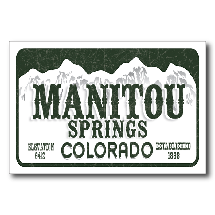 Manitou Springs License Plate